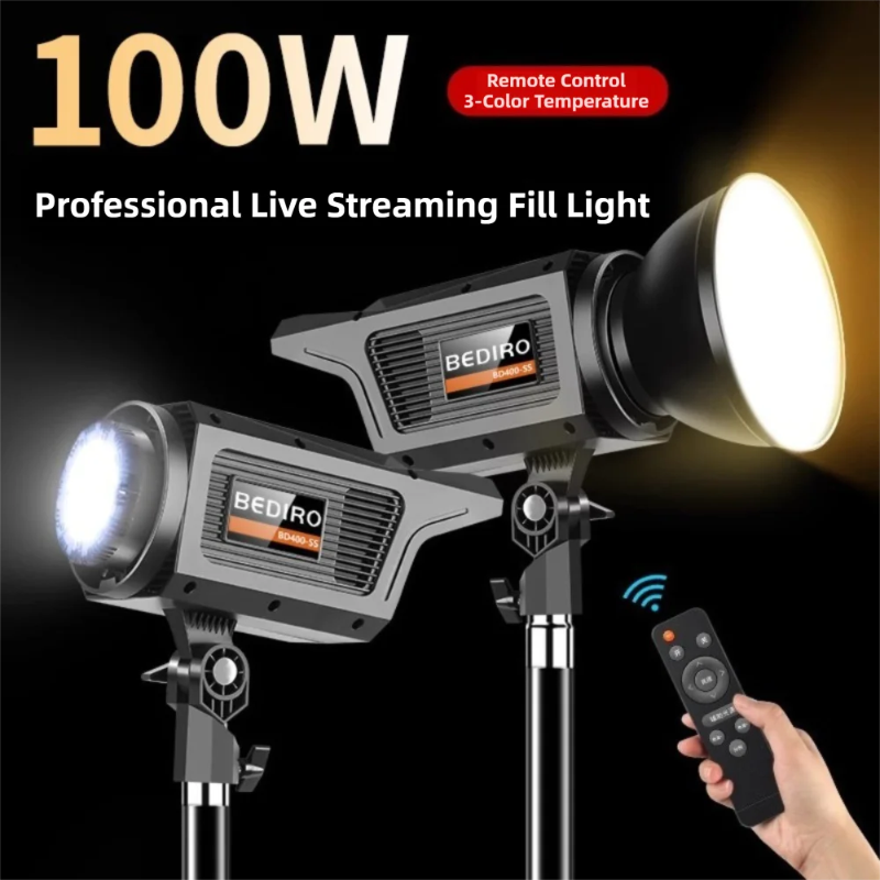 Photography Lighting Description - 100 واط استوديو ضوء فلاش بوينز