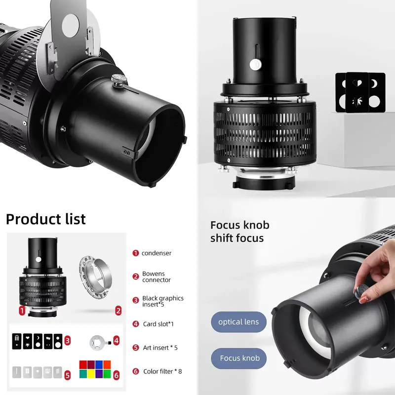Photography Lighting Brands - طقم إضاءة تصوير فوتوغرافي مخروطي الشكل
