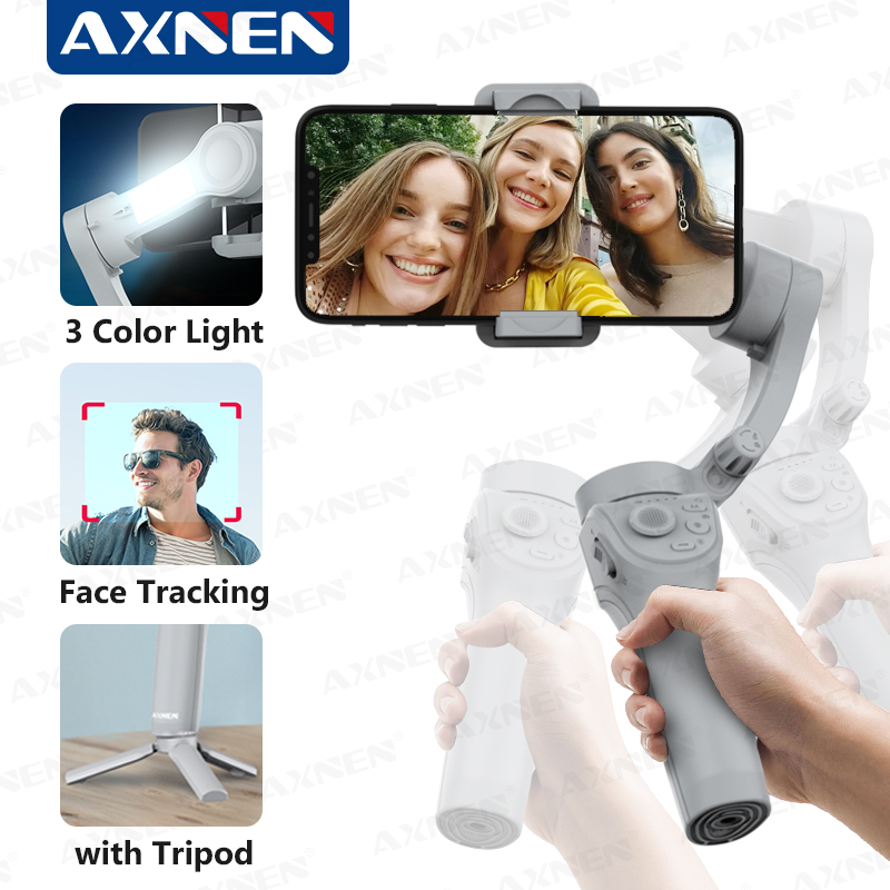 AXNEN-مثبت Gimbal محمول للهاتف - مراجعة Photography Lighting Handheld وسعره