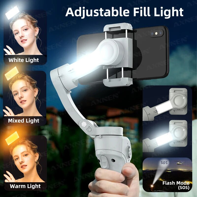 AXNEN-مثبت Gimbal محمول للهاتف - مراجعة Photography Lighting Handheld وسعره