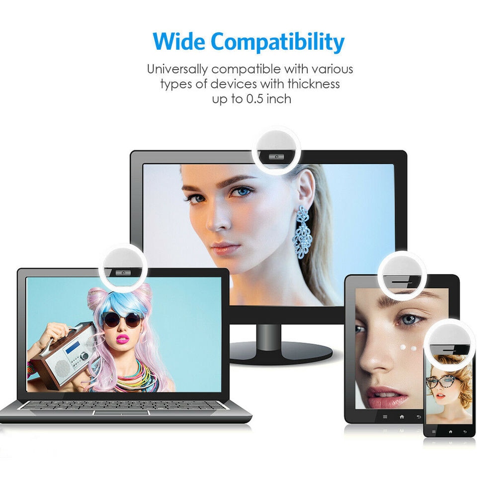 كابل شحن USB مع إضاءة حلقية LE - مراجعة Photography Lighting Description وسعره