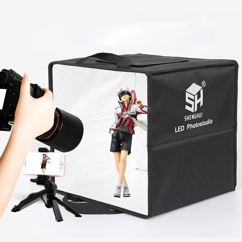 30 سنتيمتر التصوير منضدية صندو - مراجعة Photography Lighting Kit Portable وسعره