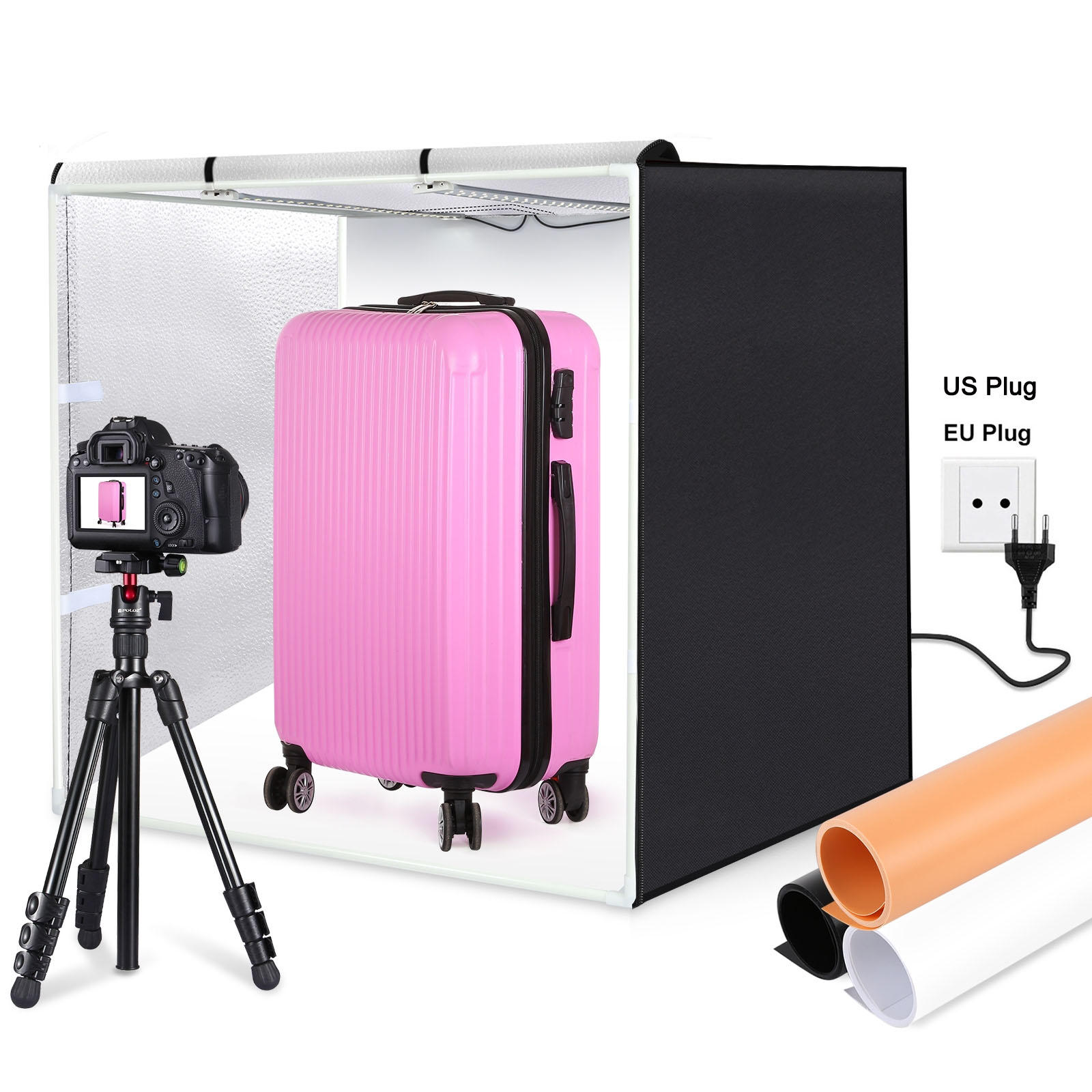 مجموعة إضاءة استوديو تصوير محم - مراجعة Photography Lighting Kit Portable وسعره