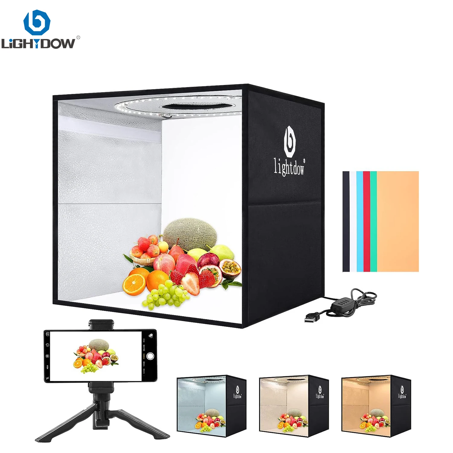 Lightdow Photo Studio Light Bo - مراجعة Photography Lighting Kit Portable وسعره