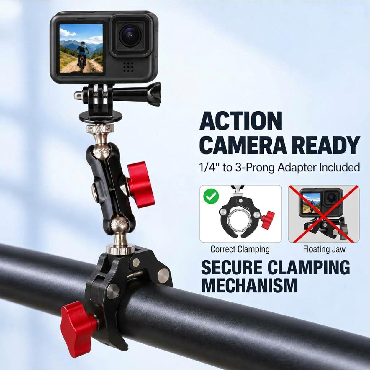حامل كاميرا SOARSHOT بمشبك على - مراجعة Photography Lighting Description وسعره