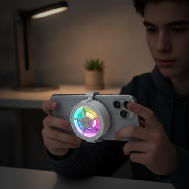 مروحة تبريد للهاتف قابلة للتثب - مراجعة Photography Lighting Game وسعره
