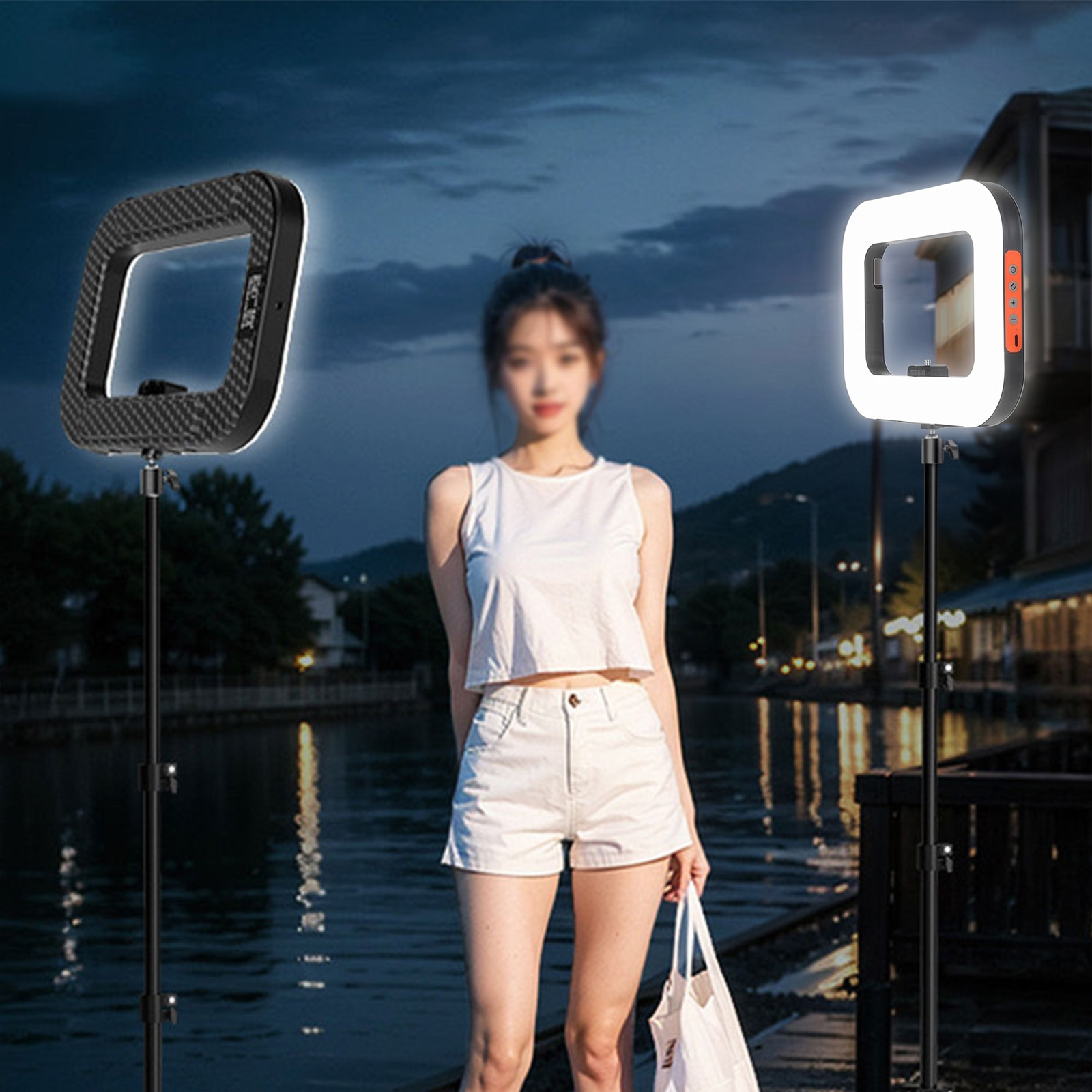 ضوء سيلفي محمول متعدد الاستخدا - مراجعة Photography Lighting Handheld وسعره
