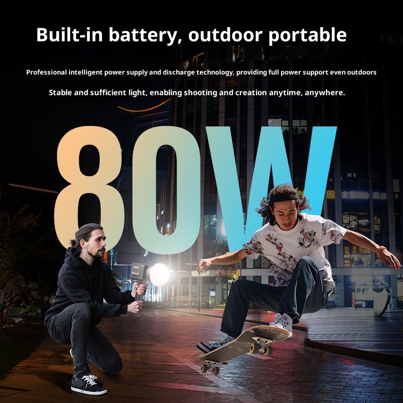 ZGRL80 80 واط COB LED الفيديو  - مراجعة Photography Lighting Handheld وسعره
