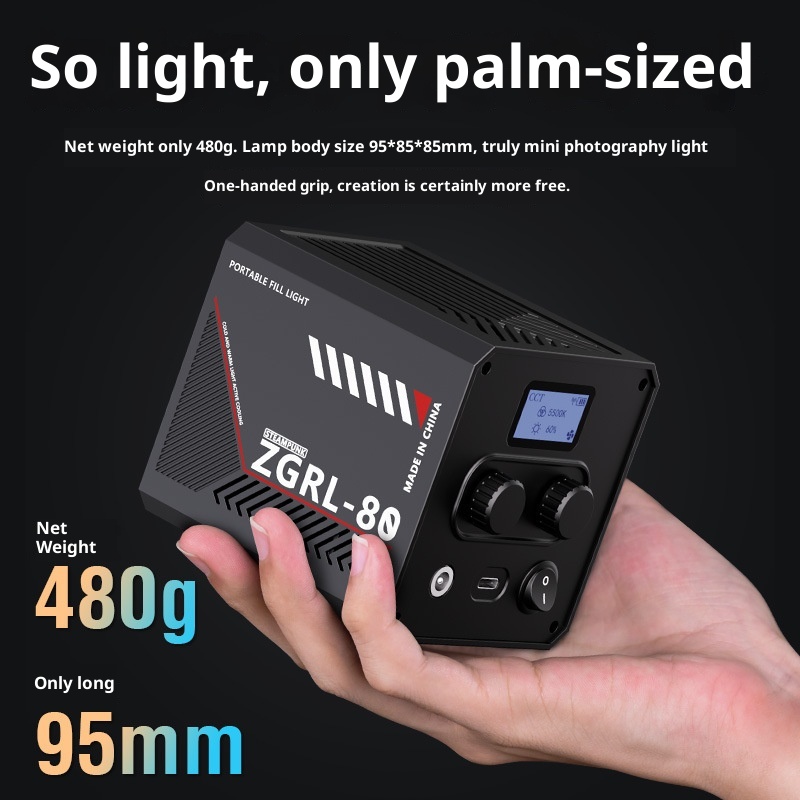 ZGRL80 80 واط COB LED الفيديو  - مراجعة Photography Lighting Handheld وسعره