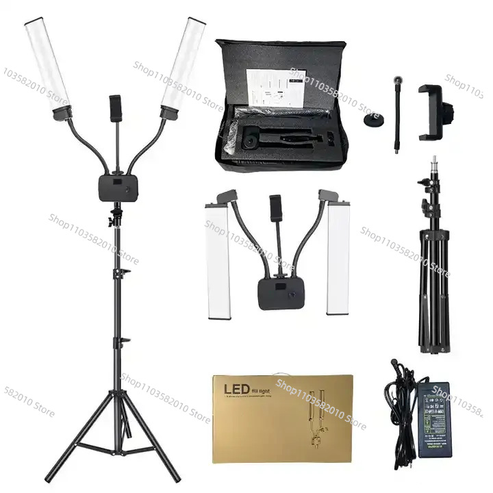طوي الذراع المزدوج ملء الضوء ا - مراجعة Photography Mobile Lighting وسعره