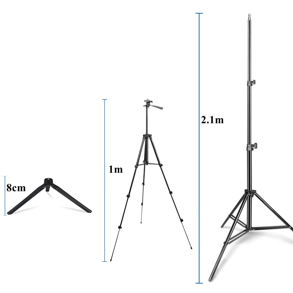 ضوء حلقي RGB مقاس 10 بوصات مع  - مراجعة Photography Lighting Description وسعره