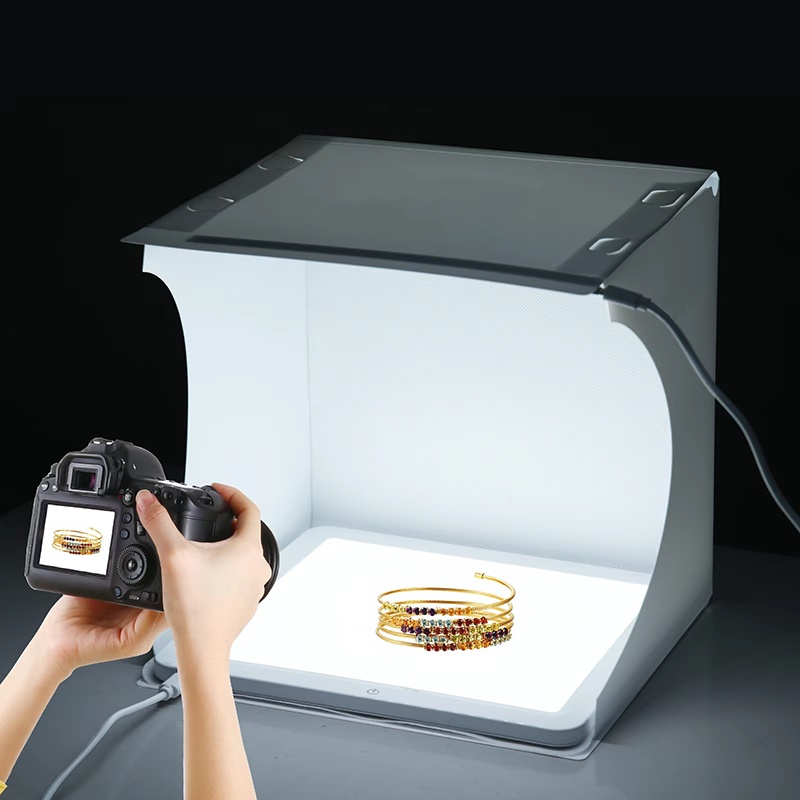 صندوق تصوير محمول 20 سم مع إضا - مراجعة Photography Lighting Handheld وسعره