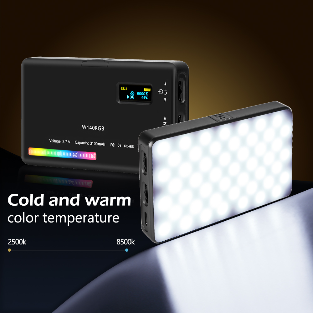 SH W140 LED RGB الفيديو الضوئي - مراجعة Photography Lighting Description وسعره
