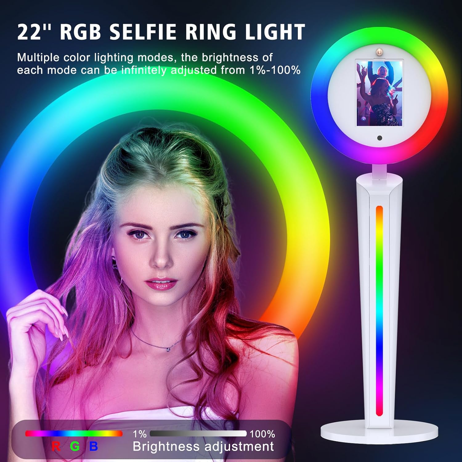 جهاز تصوير آيباد محمول مع تحكم - مراجعة Photography Lighting Kit Portable وسعره